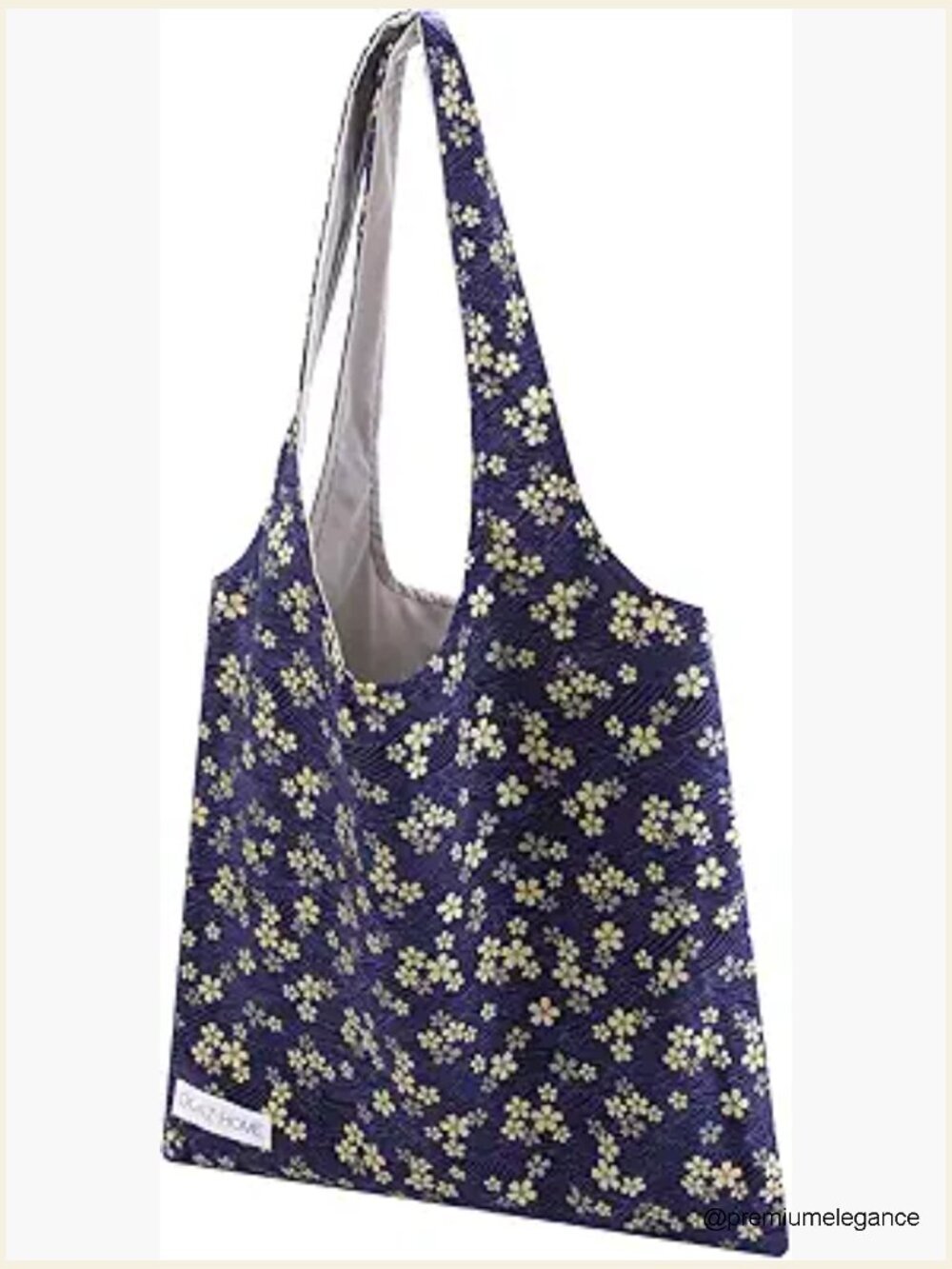 Silk Tote Shoulder Hobo Bag with Zipper, Handmade Large